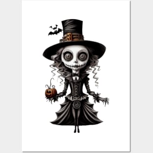 Spooky Halloween Girl Posters and Art